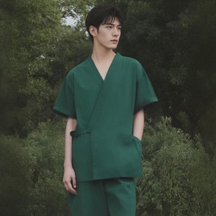 2024新款 汗蒸服服和服开衫 浴袍洗浴弹力按摩服桑拿男款 女新款