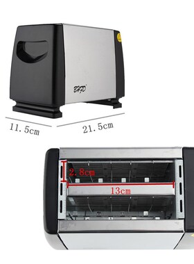 Bread Toaster 2-Slices Kitchen Slots Baking Stainless-Steel