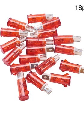 Othmro 13mm Flat Top Pilot Signal Lamp Panel Plastic Indicat