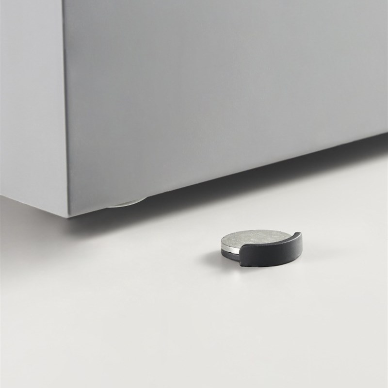 70YF黄铜地面免打孔隐藏式x门碰不挡衣柜门地暖门吸黑白色颜值静