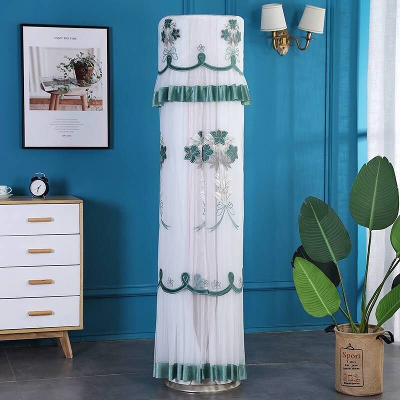 立式空调防尘罩高级感大2匹落地柜机套风向装饰蕾丝罩适用于