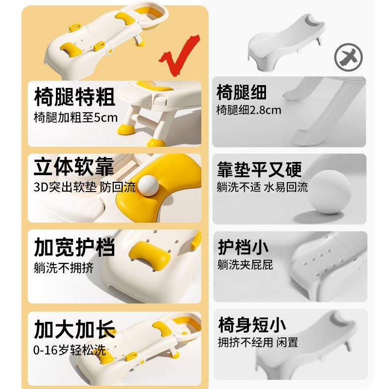 儿童洗头发躺椅宝宝洗头床洗头神器可折叠小孩洗发家用坐躺洗头凳,婴童用品,宝宝洗头椅,淘宝优惠券,粉丝福利购,淘宝优惠卷