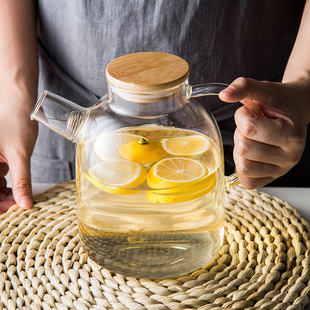 家用耐热蜡烛耐高温凉开水壶凉水冷水杯 水果茶壶套装 直火玻璃日式