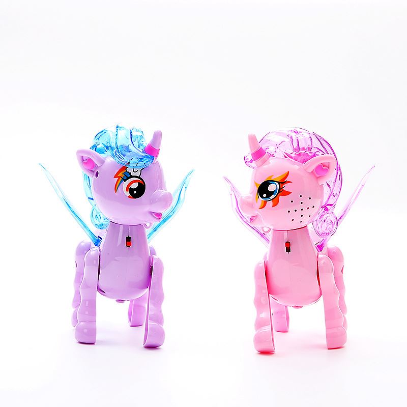 极速Electric Walking Unicorns Animal Toy Led Light Electroni