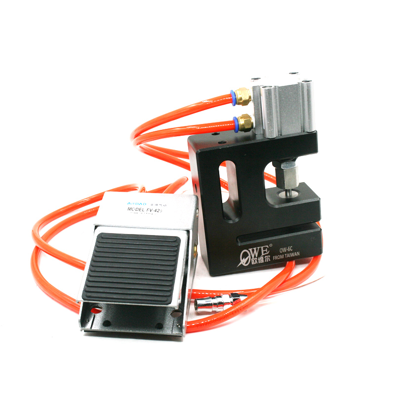 速豹dk6气动圆孔胶袋打孔机制袋机打孔器 过料塑料袋三边封冲孔器