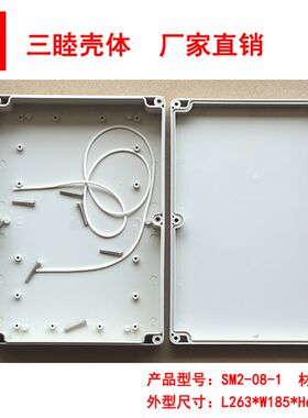 电源控制外壳 ABS仪表机箱 塑料防水盒 2-08-1:263*185Z*60MM