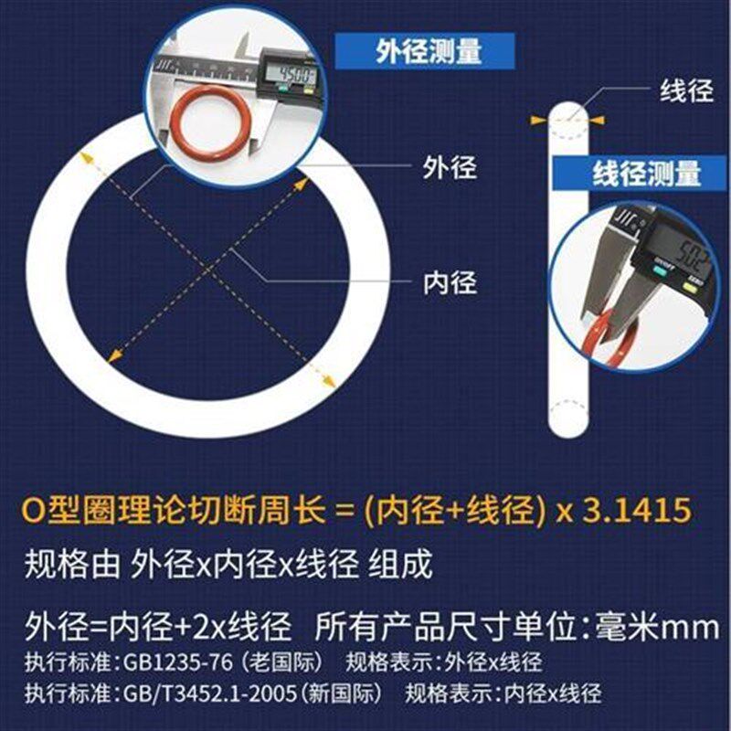 密封垫圈硅胶e盖子密封仪器仪表外径202-250*3.5/5只橡胶密封圈