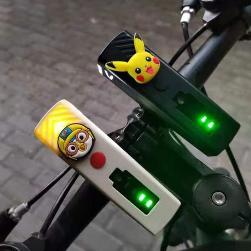 儿童山地自行车上的车灯夜间骑行照明专用车头前照可充电配件大全