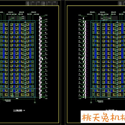 18层装配式剪力墙结构公租楼房建筑结构施工CAD图纸  住宅ZCAD图