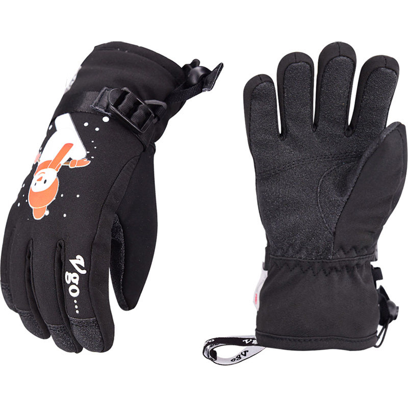 VGO 儿童保暖手套加厚冬季户外运动滑雪青少年骑行防风防水舒适