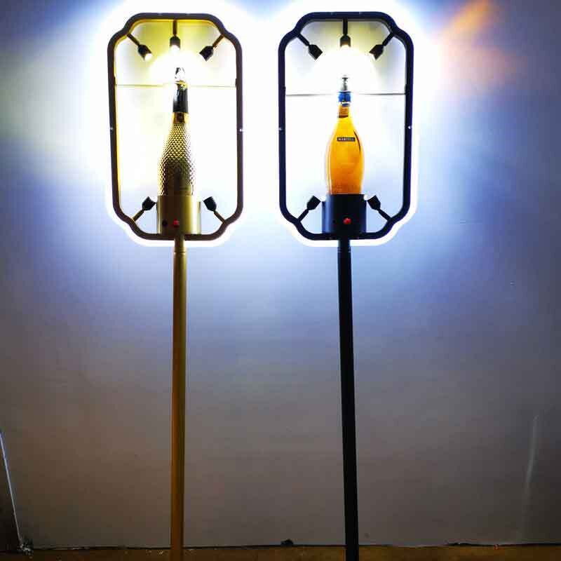 led发光香f槟权杖洋酒酒架金色白光爆闪法老服装手举牌酒吧KTV铁