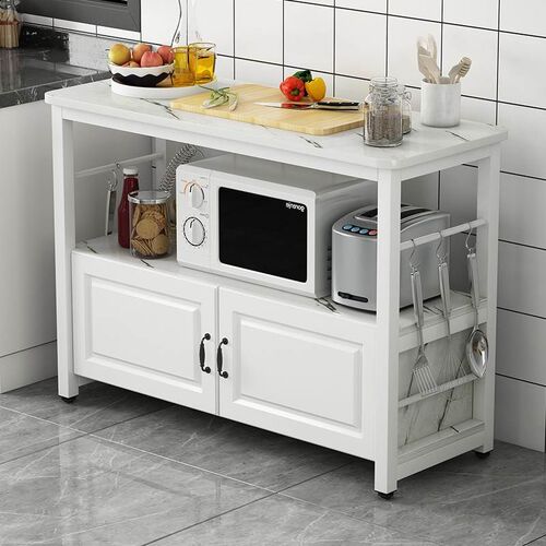 新品厨房落地烤箱微波炉置物架家用多功能操作台切菜桌灶台多层收