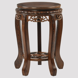 红木花架实木中式客厅室内落地花架阳台花瓶花盆鱼缸底座花几盆架