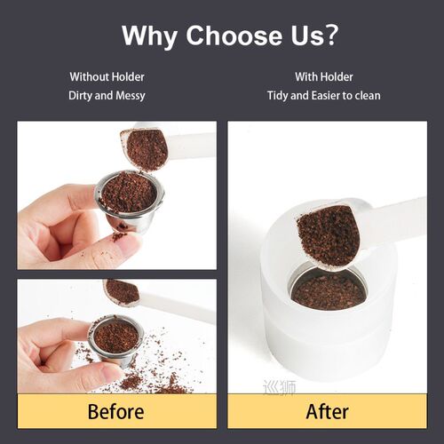 ICafilasReusable nespresso Coffee capsule holder Cezve for c