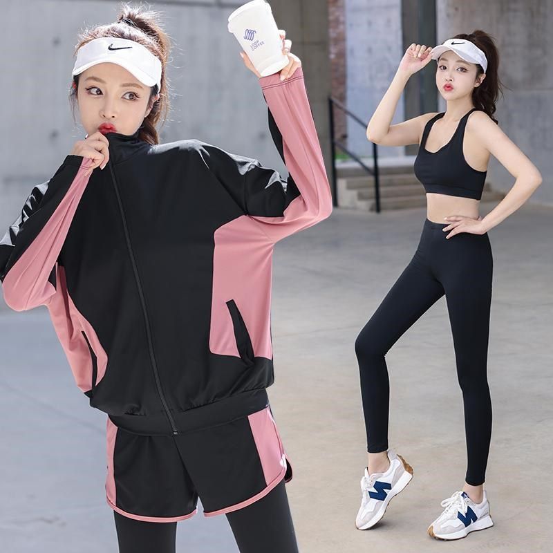 跑步运动套装女2024秋冬新款健身休闲大码宽松速干时尚显瘦瑜伽服,运动/瑜伽/健身/球迷用品,瑜伽套装,淘宝优惠券,粉丝福利购,淘宝优惠卷