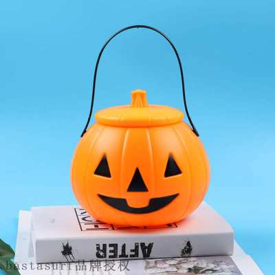 推荐Halloween pumpkin lantern pumpkin bucket with cover chil