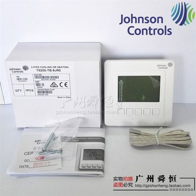 T5200-TB-9JR0温控器  通风E机盘管冷暖式外置感测器液晶温控器