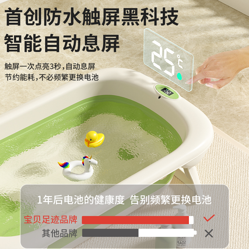 婴儿洗澡盆大g号浴盆坐躺浴架小孩家用宝宝可折叠幼儿新生儿童用