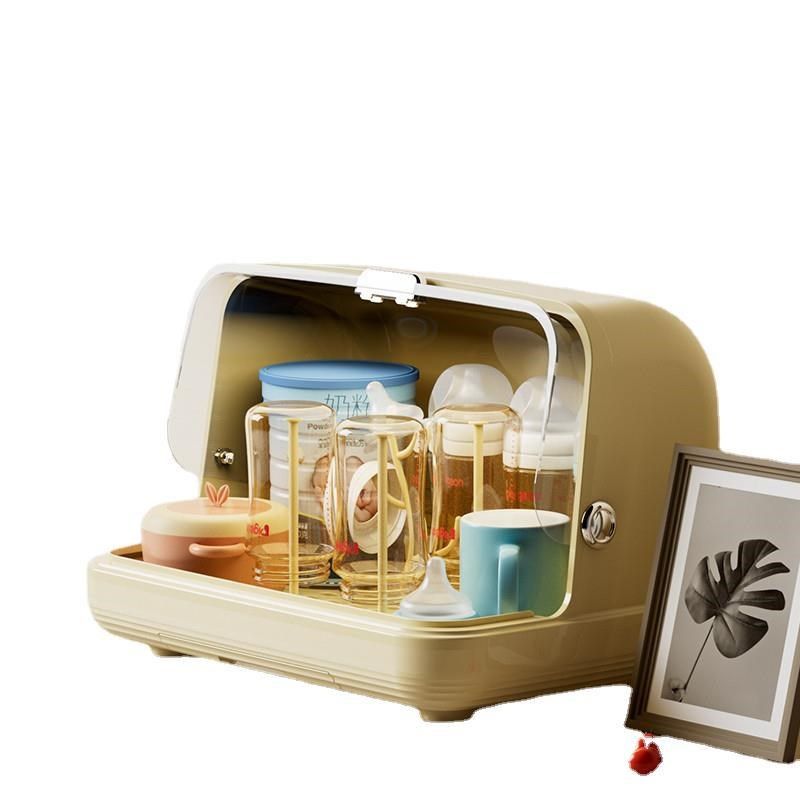 W奶瓶收纳箱架子沥水架防尘带盖C辅食工具收纳柜婴儿宝宝餐具收纳,婴童用品,奶粉储存盒/奶粉盒/奶粉袋,淘宝优惠券,粉丝福利购,淘宝优惠卷