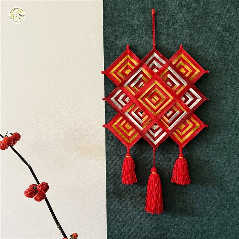 新禧丨曼达拉diy手工材料包 新年过年挂件2024龙年春节入户门挂饰,服饰配件/皮带/帽子/围巾,DIY编织材料包,淘宝优惠券,粉丝福利购,淘宝优惠卷