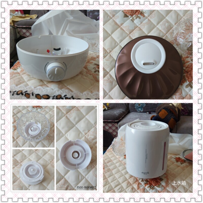 德尔玛加湿器配件水箱盖底座水阀门活性炭网 银离子ag 净水盒正品