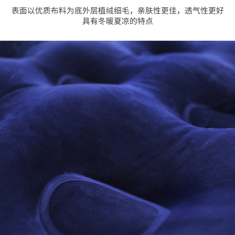 充气垫户外帐篷搭配豪华充气床双人气垫床植绒3-4人加大充气床垫