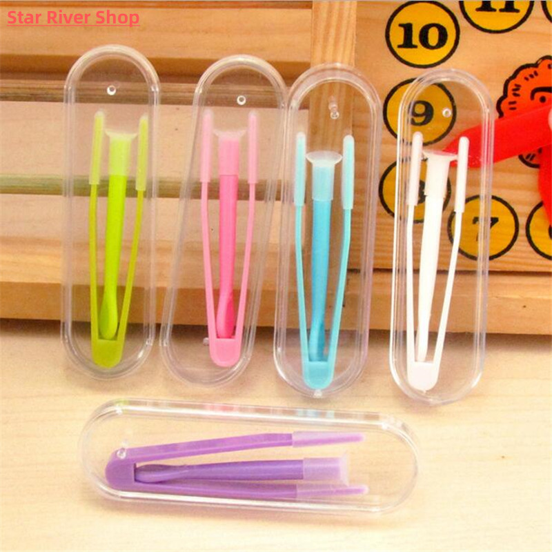 推荐1 Set Color Contact Lens Case Box Tweezers and Suction S