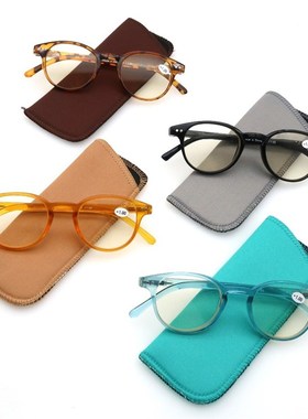 Anti Blue Light Blocking Reading Glasses Women Men Round Vi