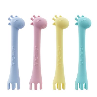 速发1Pc Baby Teething BPA Free Silicone Giraffe Teether Teet