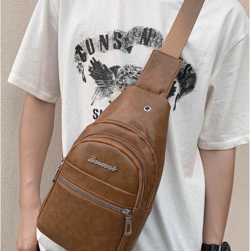 JA7胸包休闲单肩男士百搭轻便pu包商务包背包小斜挎包胸前包潮,箱包皮具/热销女包/男包,胸包,淘宝优惠券,粉丝福利购,淘宝优惠卷