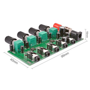 4 Ways Stereo Audio Mixer Board Drive headphone amplifier Mi