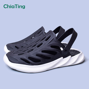 新款运动型凉鞋包头男驾车外穿漂流溯溪沙滩厚底防滑潮拖鞋大码夏