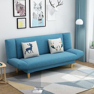 黑色小沙发120cm1米2小户型150双人180办公单人5沙发床1米8客厅长