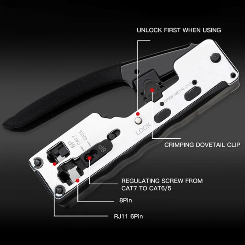 推荐Connector Network Cable Plier Dovetail Clamp Multifuncti