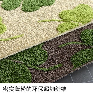 加厚绒毛入户门地垫进门地毯门口脚垫卧室门垫除尘吸水防滑垫可洗