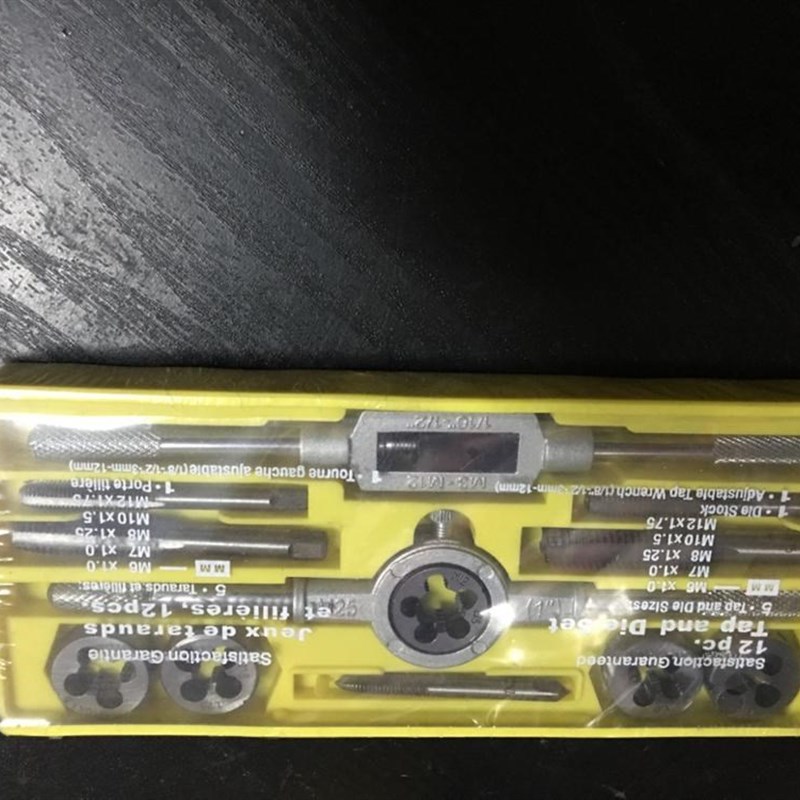 8-12pcs/set Multifunction NC Screw Tap  Die Set External Thr