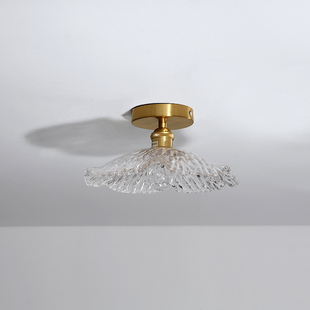 阳台灯北欧过道走廊连廊简约室内玄关入户花N园进门衣帽间玻璃灯