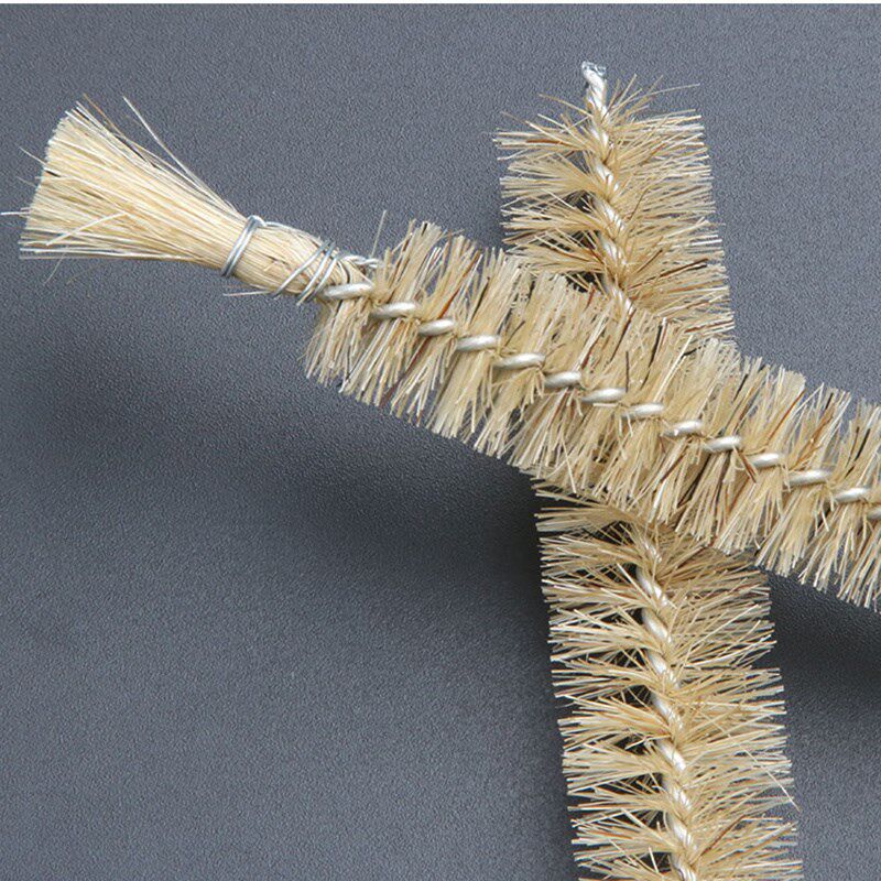 5Pcs Hot Stainless Steel Straw Cleaning Brush Glass Bottle T