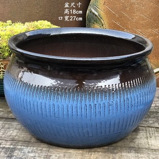 宜兴手工多肉花盆粗陶透气大号法师老桩盆陶罐大口陶瓷月季 绿萝花