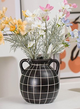 诧寂风陶瓷花瓶摆件客厅酒柜装饰品办公室样板间乔迁新居