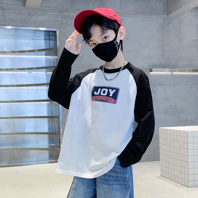 男童长袖Td恤春秋款2023新款大童男孩秋季打底衫儿童秋装纯棉上衣