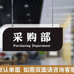 吊挂科室牌办公室吊牌双面部门区域标识牌生产车间挂牌定做悬挂牌