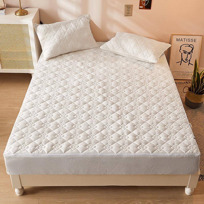 9LA3六面全包床笠全棉水洗棉翻新床垫外套拉链式床罩保护套夹