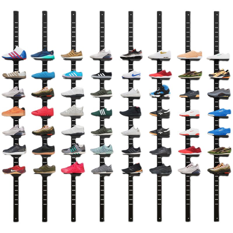 鞋店鞋架展示架商用鞋架子店铺上墙立柱鞋K托服装店童鞋运动鞋货