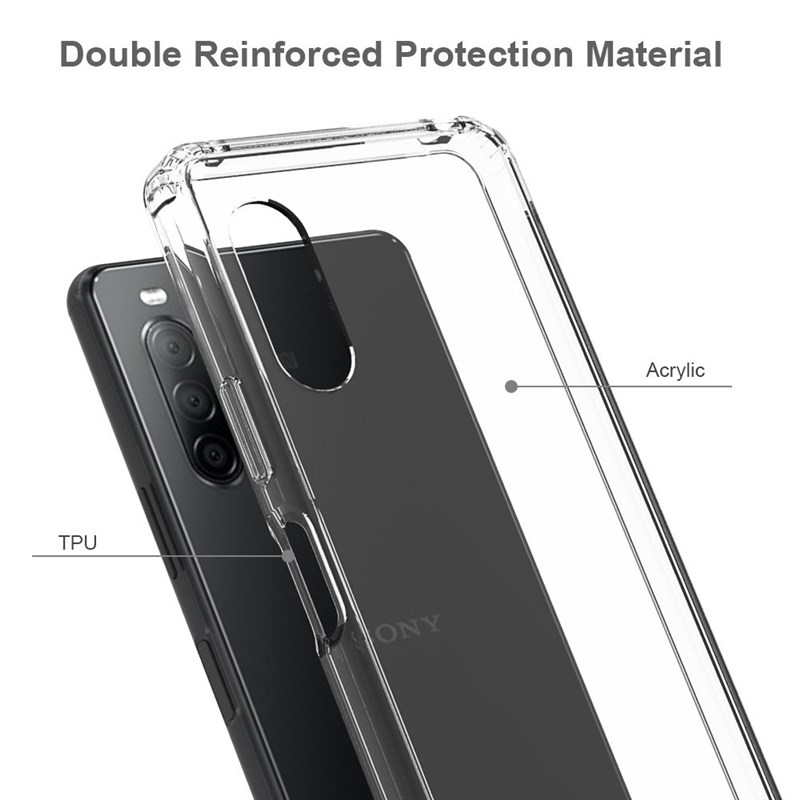 Soft Silicon TP/PC Case  Sony Xperia 10 II Fundas Capa Shock