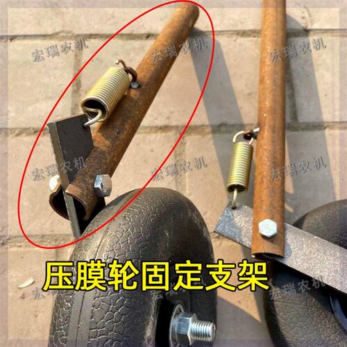 .压膜轮总成覆膜机地膜压膜轮仿行软胶轮实心橡胶压膜轮地膜机配