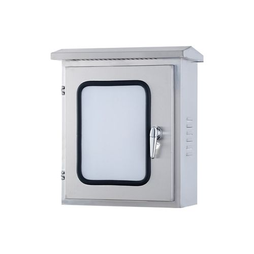 户外304不锈钢配电箱仪表箱防雨水双层门M落地柜路灯控制箱端子箱