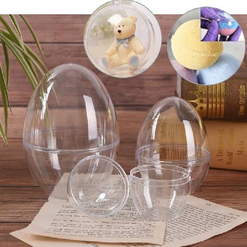 热销1Pc DIY Bath Bomb Mold Plastic Clear Mould Reusable Eggs