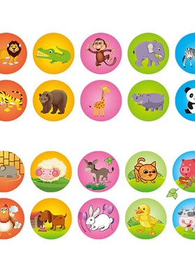 10Pcs Cartoon Rubber Stamp Children's Scrapbook Cute Panda D