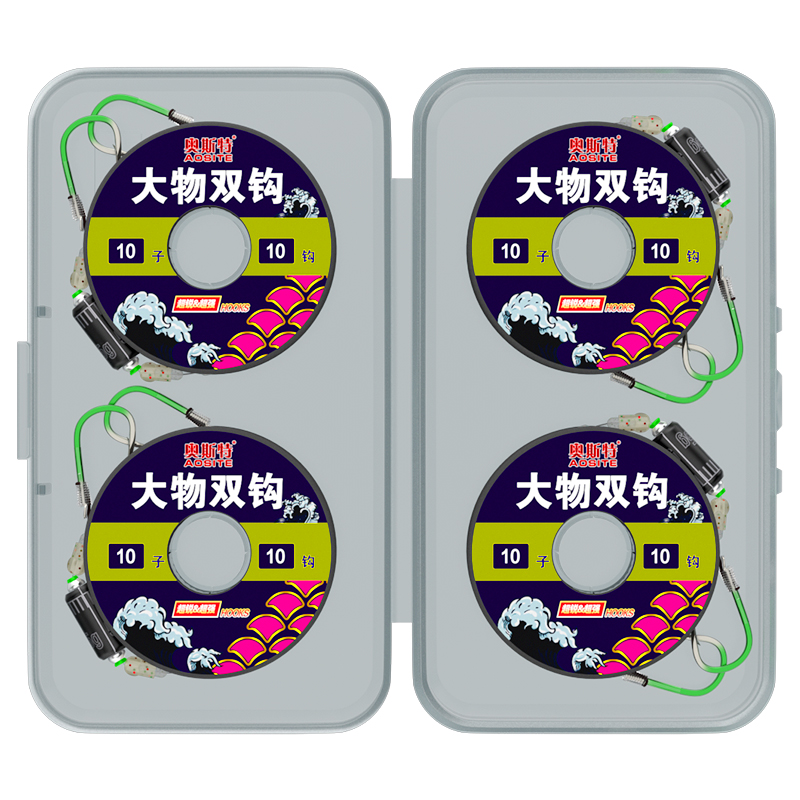巨物跑铅子线双钩钓青鱼草鱼大物双钩成品不调漂歪嘴伊势尼青鱼钩
